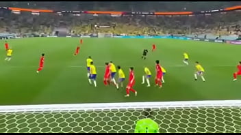 Brasil Menelanjuti Pantat Korea Selatan Dari Belakang Tanpa Ampun