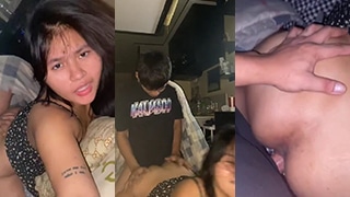 Goyangan Panas Di Belakang Pacar Montok