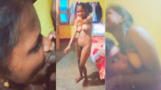 Brengsek! Cowok Kampung Bikin Video Mesum Sambil Ngewein Pacar Mudanya Yang Masih Polos, Bikin Makin Greget.