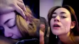 Mengguyur Rongga Mulut Pacar Cantik Dengan Pancaran Erotis