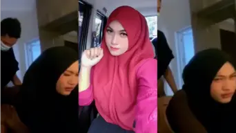 Jilbab Basah Kuyup Ketembem Kontol Raksasa, Makin Kesakitan Makin Nikmat.
