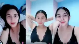 Mbak Bie Lagi Pamer Lingerie Hitam, Live Hot Comeback Bikin Sange!
