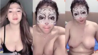 Miss Azkia Pake Lingerie Hitam Live Telanjang, Memeknya Basah Dan Mengundang, Bikin Kontol Negro Berdiri Tegak.
