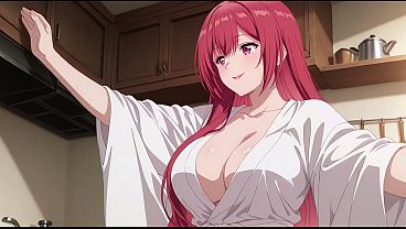 Anak Tiri Pulang Cepet, Ngeliat Istri Bokap Lagi Masak Pake Baju Tidur Mungil. Kureha Enomoto Cosplay Mesum (ai-generated)