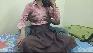 Cewek Kuliahan India Digebukin Sama Cowoknya Di Kamar Kos, Sange Banget