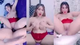 Gak Puas Digenjot, Lanjut Mainin Dildo Sendiri Sampe Crot.