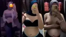 Hijab Montok Goyang Depan Cermin, Body Tembem Siap Digoyang
