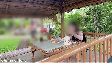 Di Luar, Ngentot Sama Bule Thailand, Basah Kuyup.