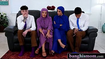 Pesta Mampus Ngentot Dendam Bareng Dua Hijab Montok Tua Dan Anak Tiri Kontol Besar