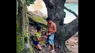 Sex Di Pantai Abrico Rio De Janeiro Sambil Ngentot Basah-basah, Goyang Gila Di Pasir Panas.