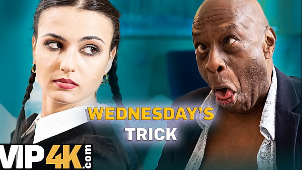 Daddy4k. Mimpi Kontol Hitam Besar Wednesday Addams Akhirnya Terwujud, Nikmatin Sampe Merem Melek!
