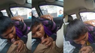 Cewek Tamil Nyusu Kontol Suaminya Di Mobil, Sambil Suami Nonton