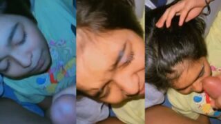 Kakak Laki-laki Menghujani Wajah Adik Perempuannya Yang Baru 18 Tahun Dengan Air Mani Panasnya.